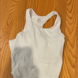 Athleta White Racerback Tank Top